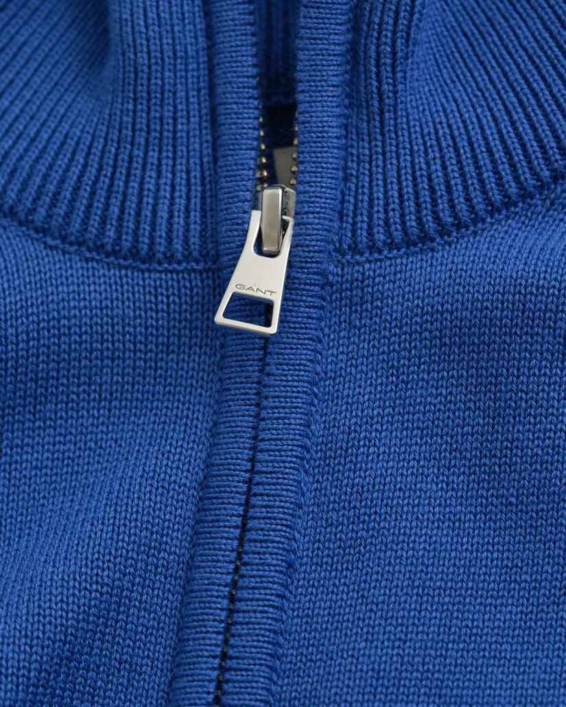 Casual Cotton Strickjacke mit Reißverschluss