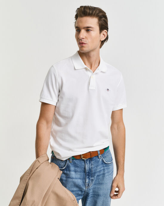 Slim Fit Archive Shield Piqué Poloshirt