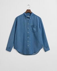 Relaxed Fit Indigo Bluse