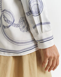 Relaxed Fit Sailing Print Bluse