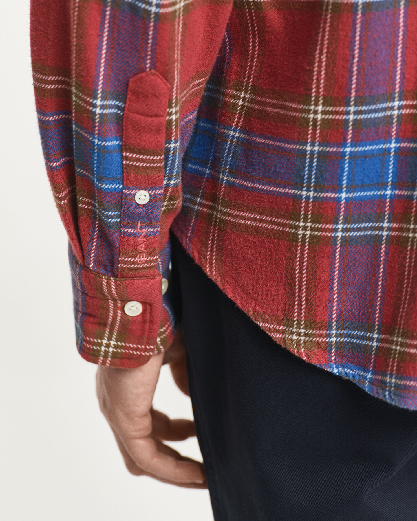 Relaxed Fit Twill Hemd mit Karomuster