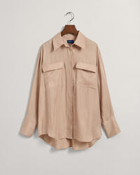 Relaxed Fit Bluse mit Pattentaschen