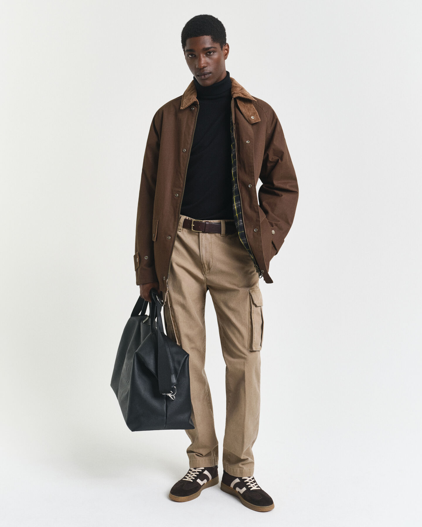 Regular Fit Cargohose aus Baumwolltwill