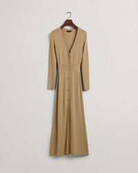 Geripptes Cardigan-Kleid