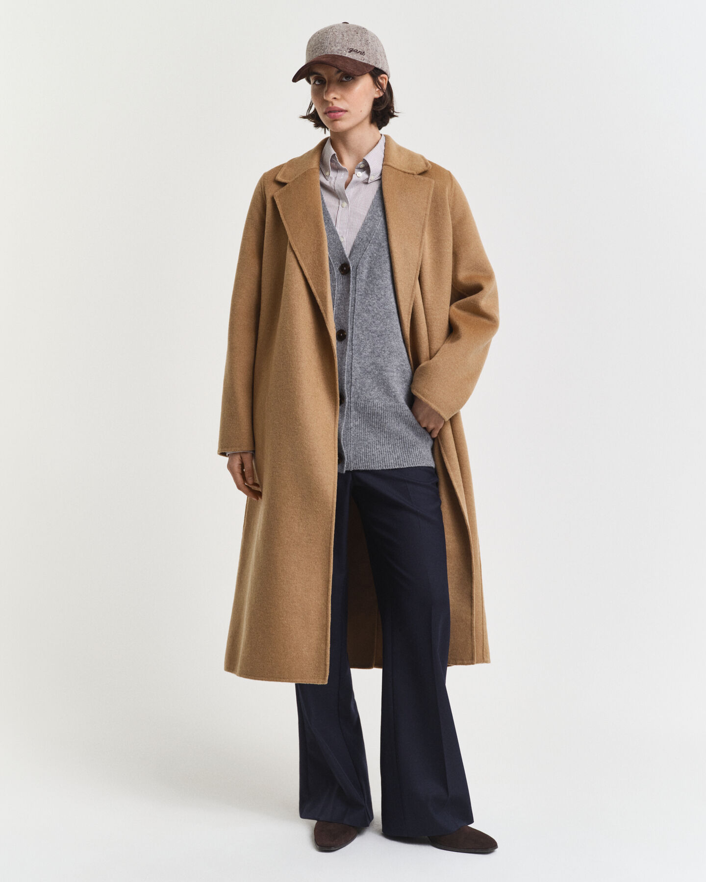 Strickjacke aus Wolle mit Kaschmiranteil