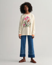 Iris Rundhals-Sweatshirt mit Print