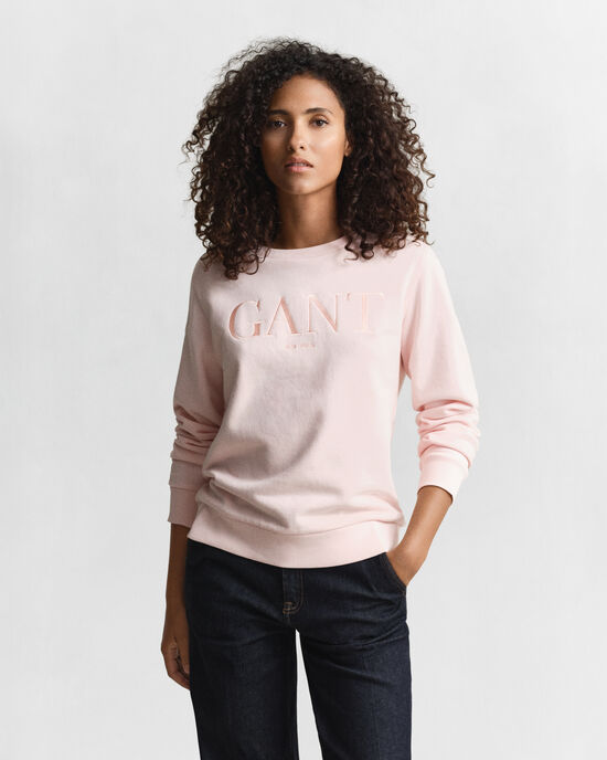 Tonal Graphic Rundhals-Sweatshirt