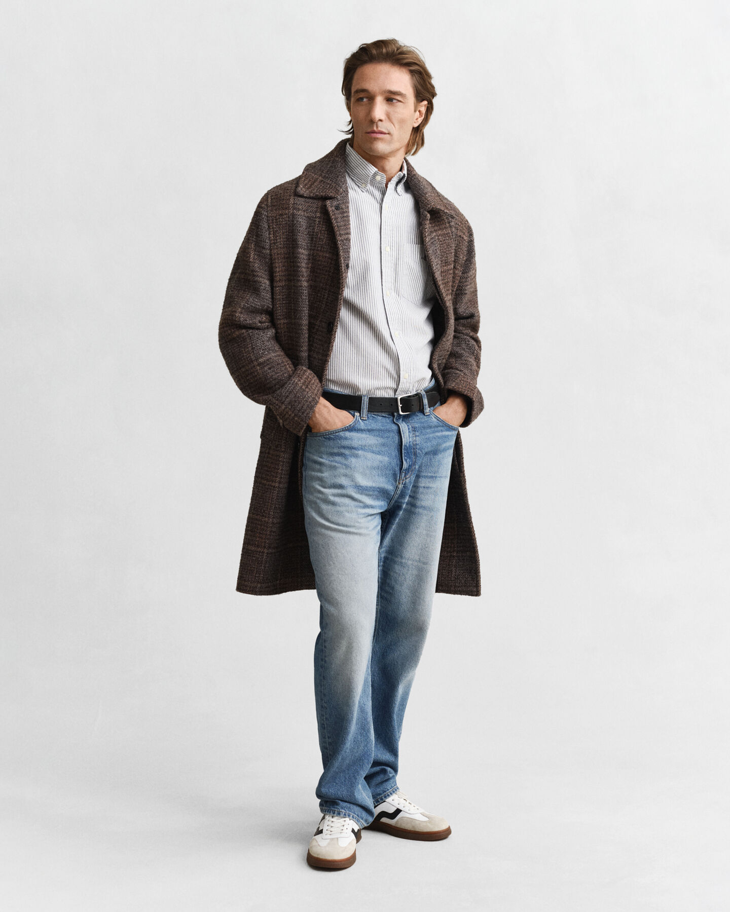 Regular Fit Banker Stripe Classic Oxford-Hemd