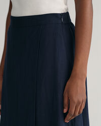 Leinen Viskose Midirock