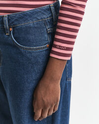 Geripptes Langarm-T-Shirt mit Streifen