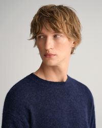 Rundhalspullover aus Alpaka-Gemisch