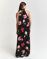 Neckholder-Kleid mit Blumen-Print