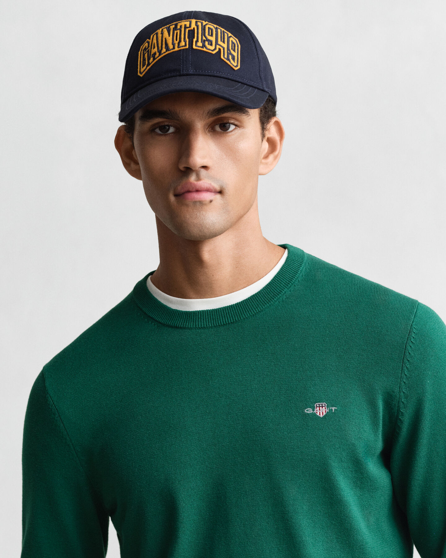 Klassischer Rundhalspullover aus Baumwolle