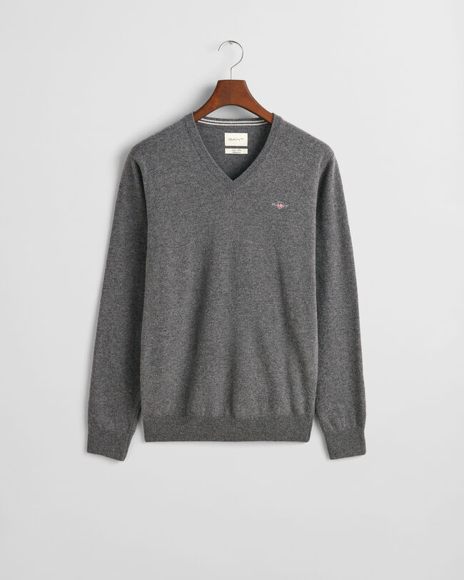 Superfine Lambswool V-Neck Pullover