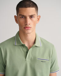3-Color Tipped Piqu&eacute;-Poloshirt