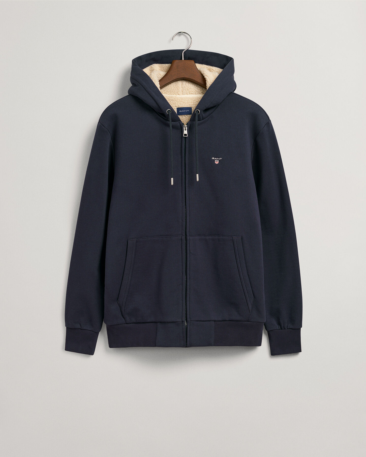 Sherpa Fleece Sweat-Hoodie mit Reißverschluss