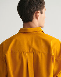 Oversized Hemd aus Seiden-Woll-Noppengarn