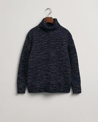 Mehrfarbiger Rollkragenpullover