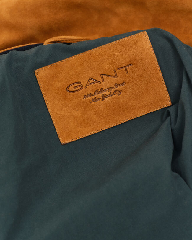 GANT Varsity Jacke aus Wolle und Veloursleder