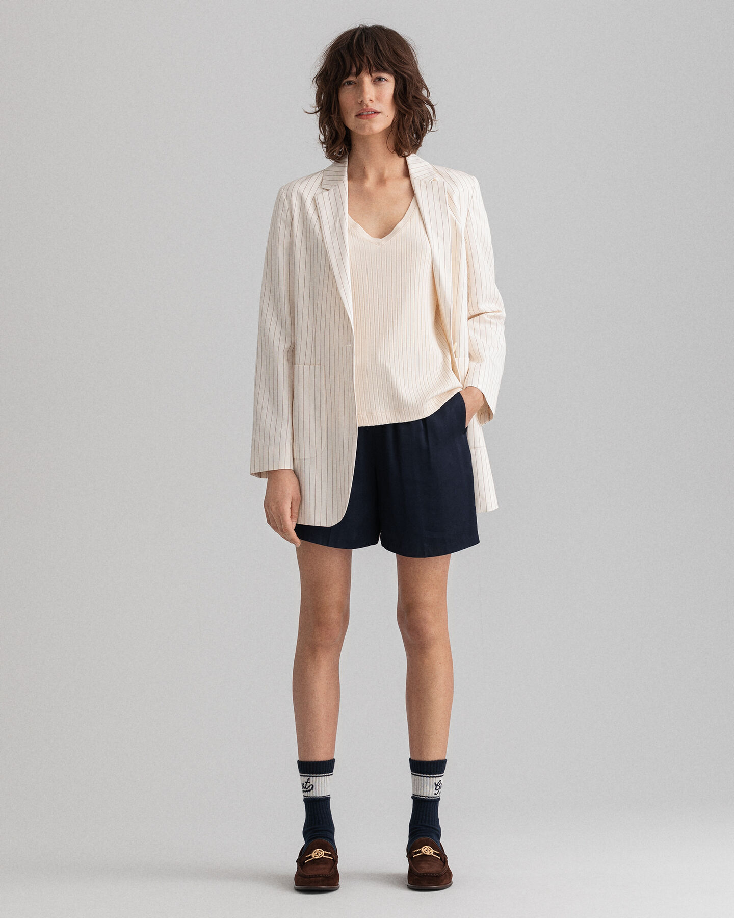 Detail Langarm-T-Shirt mit Schlitz