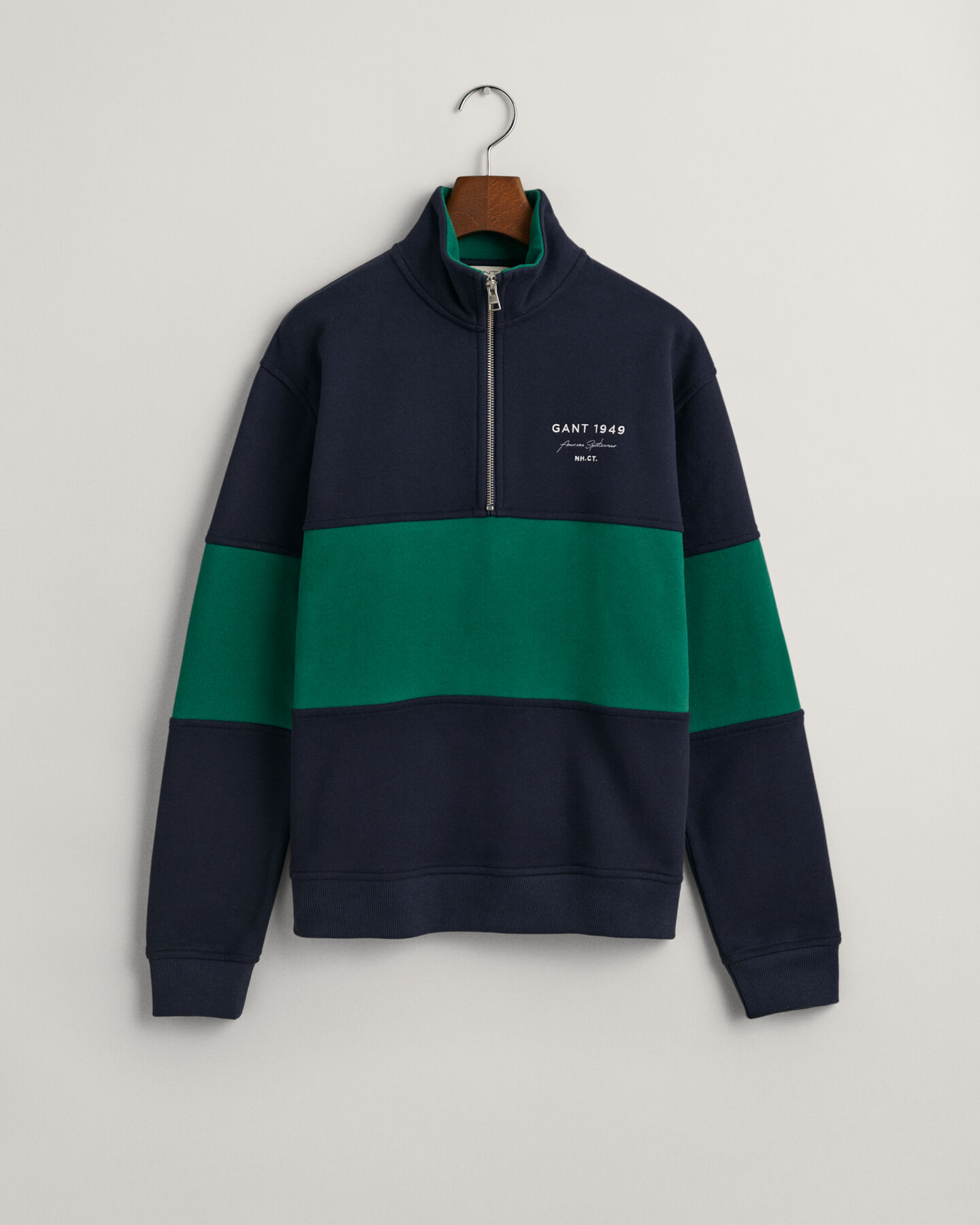 Teens Color Blocked Sweatshirt mit Rei&szlig;verschluss-Kragen