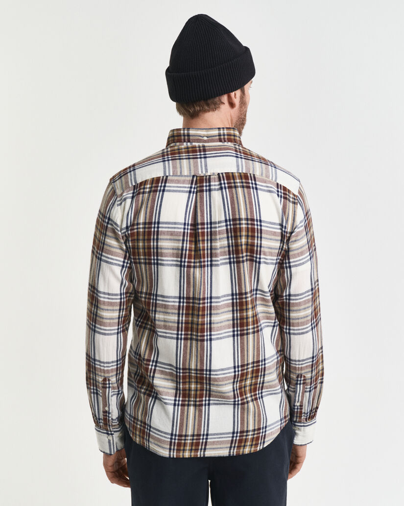 Regular Fit Windblown Flannel Karohemd