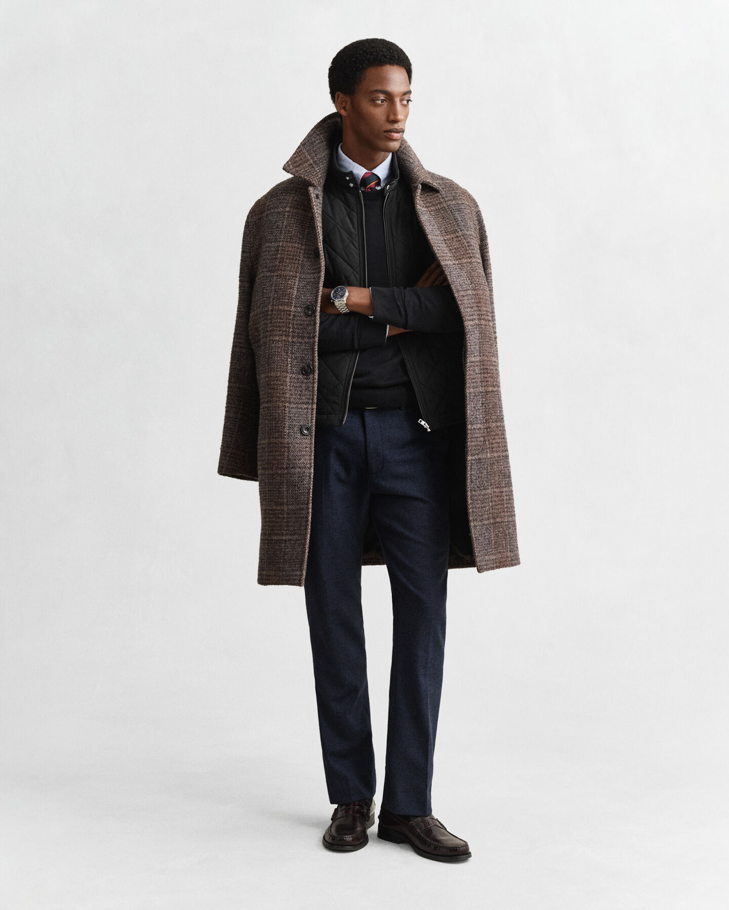 Gesteppte Windcheater Weste