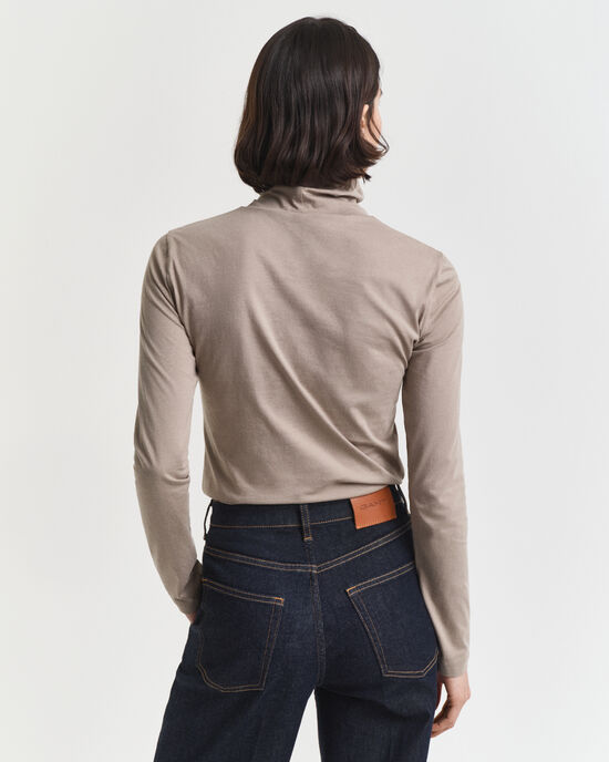 Leichter Rollkragenpullover aus Baumwolle