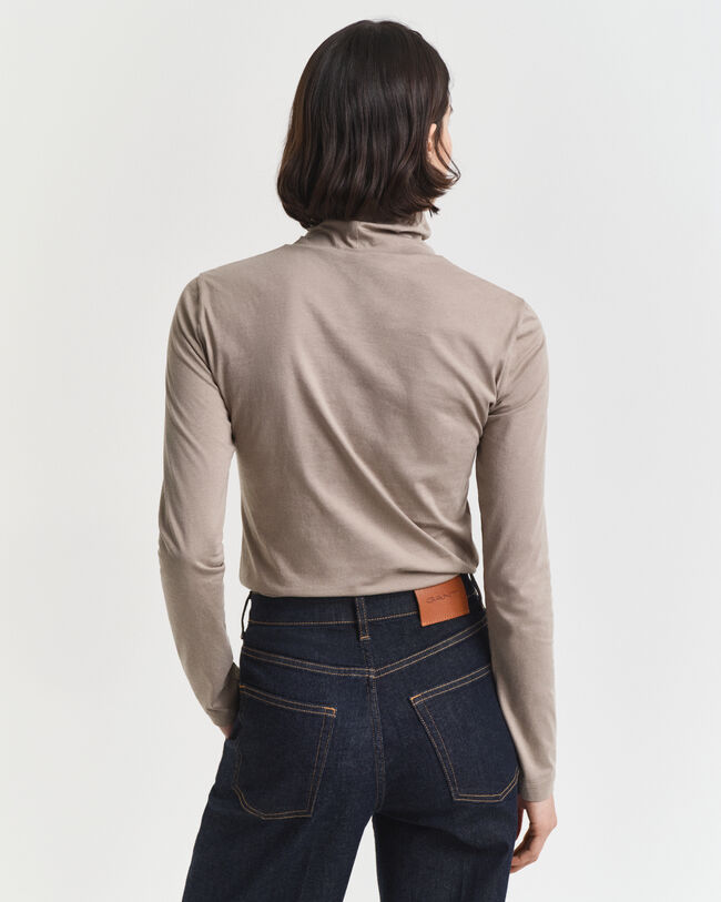 Leichter Rollkragenpullover aus Baumwolle