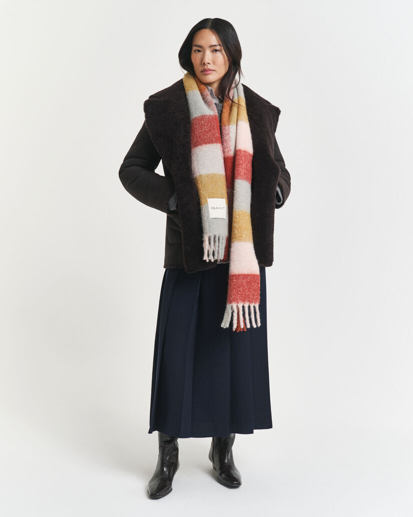 Karierter Schal aus Alpaka-Woll-Gemisch