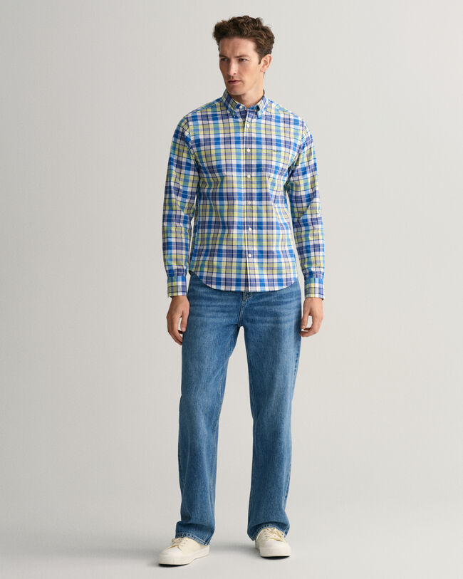 Regular Fit Hemd mit buntem Karomuster