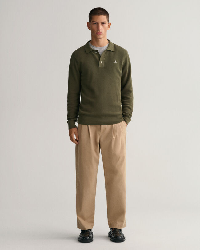 Polopullover aus Baumwoll-Piqu&eacute;