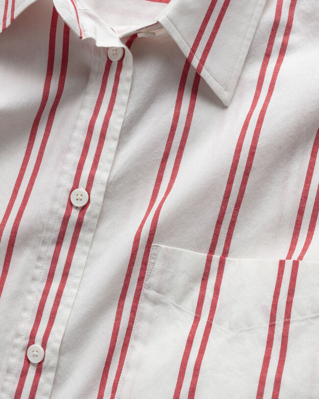 Oversize-Bluse mit Streifen