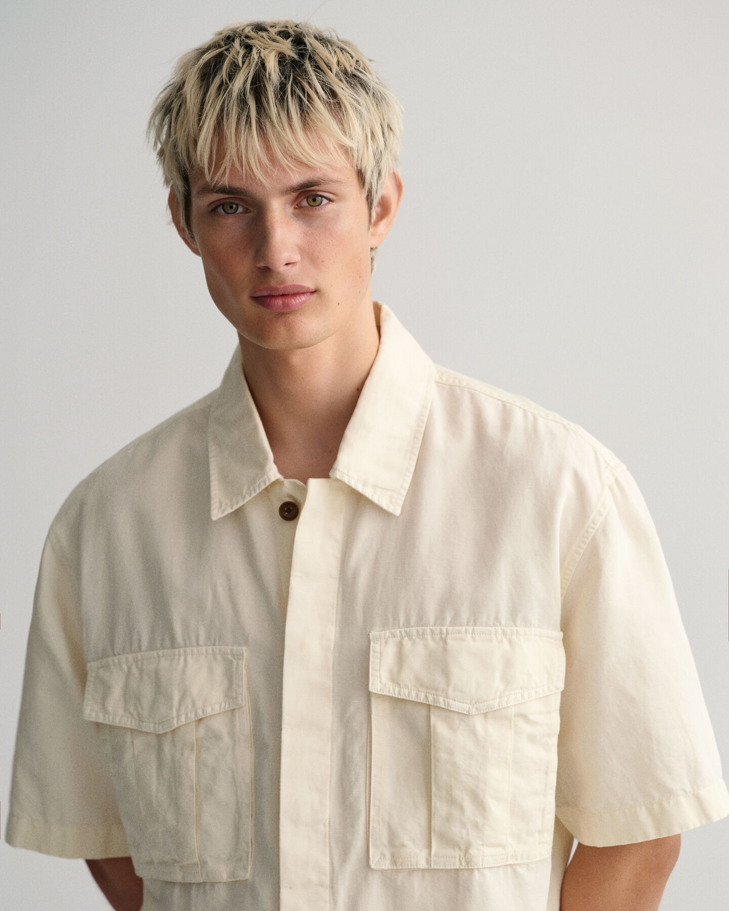 Relaxed Fit Utility Kurzarmhemd