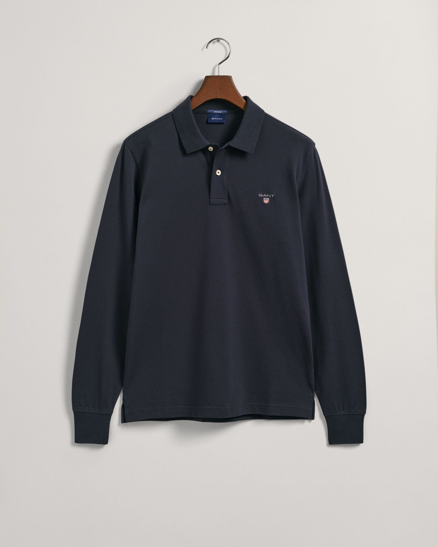 Original Piqué Langarm-Poloshirt