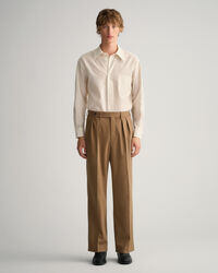 Flanell Anzughose mit weitem Bein