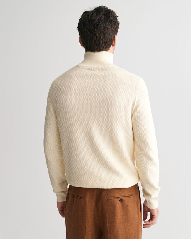 Troyer aus Baumwolle mit Mikro-Struktur