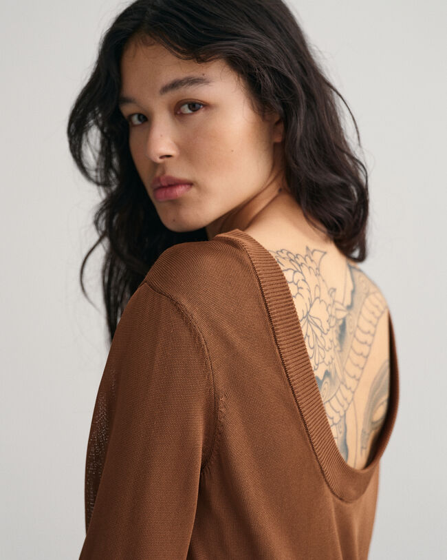 R&uuml;ckenfreies Strickkleid