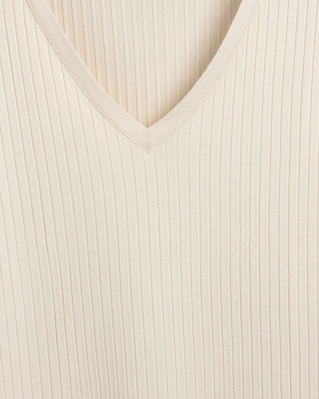 Detail Jerseykleid mit Schlitz