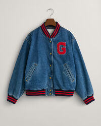 Denim Varsity Jacke