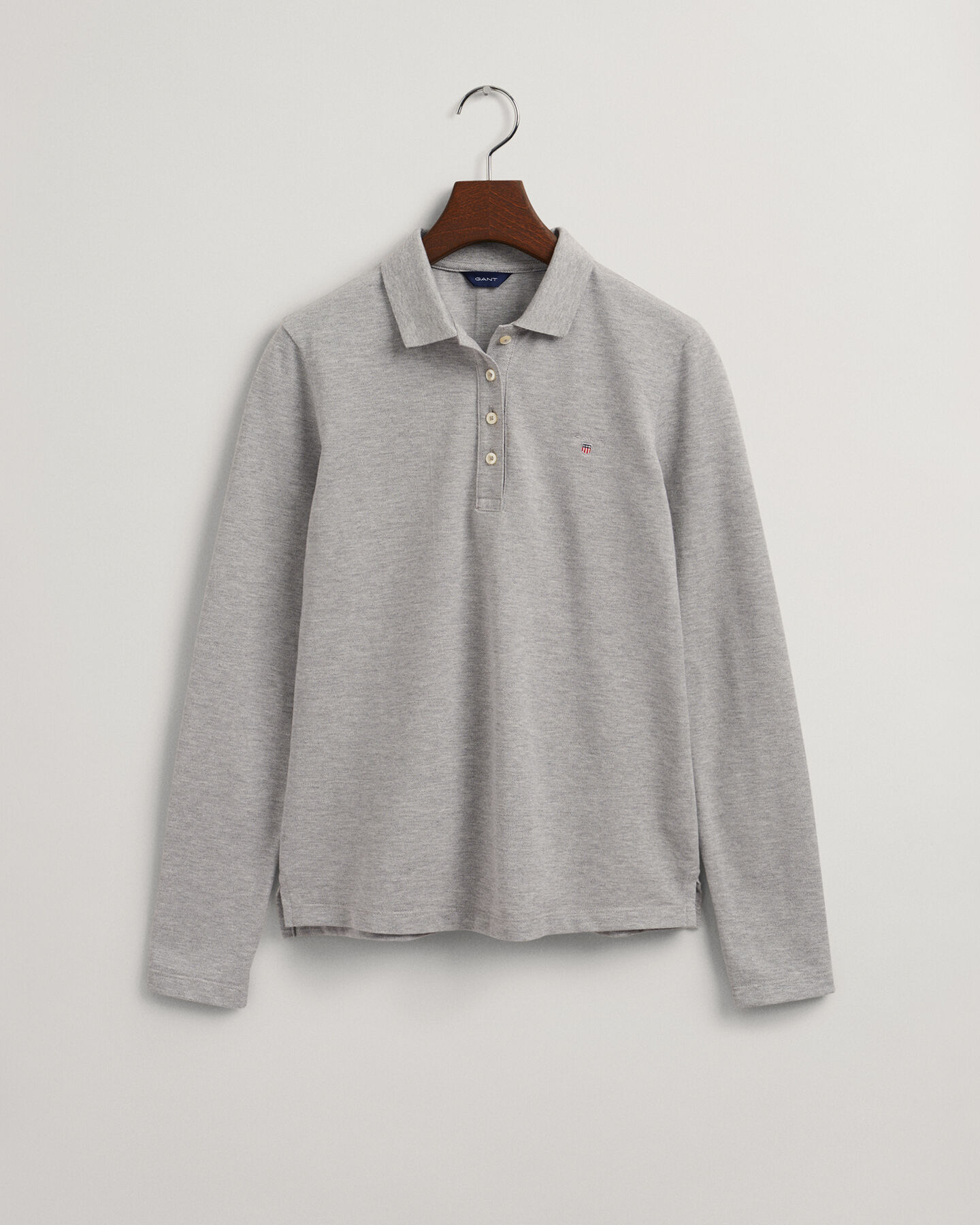 Original Piqu&eacute; Langarm-Poloshirt