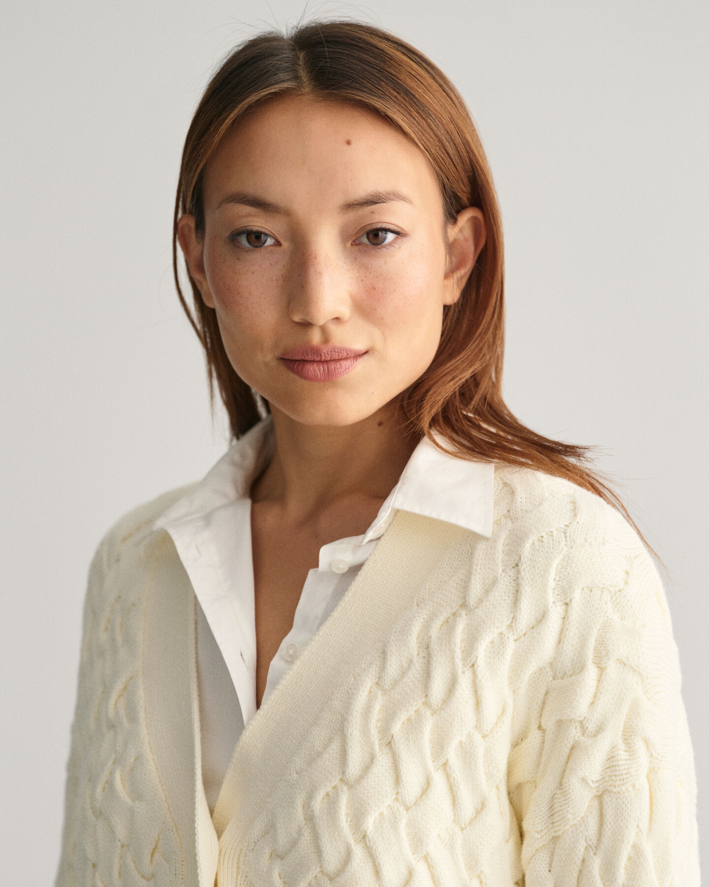 Textured Baumwoll Strickjacke