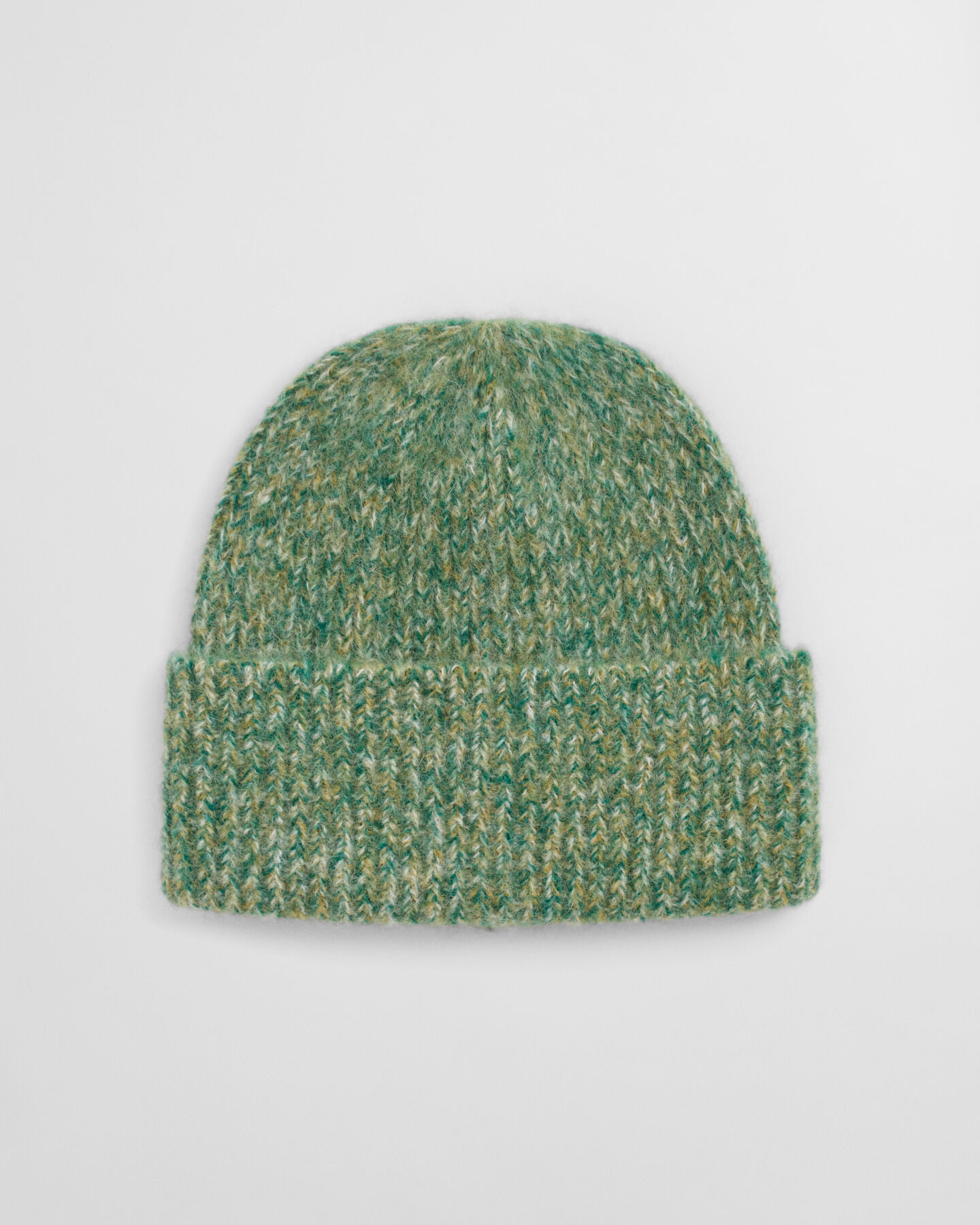 Gerippte Beanie aus Alpakawollmix