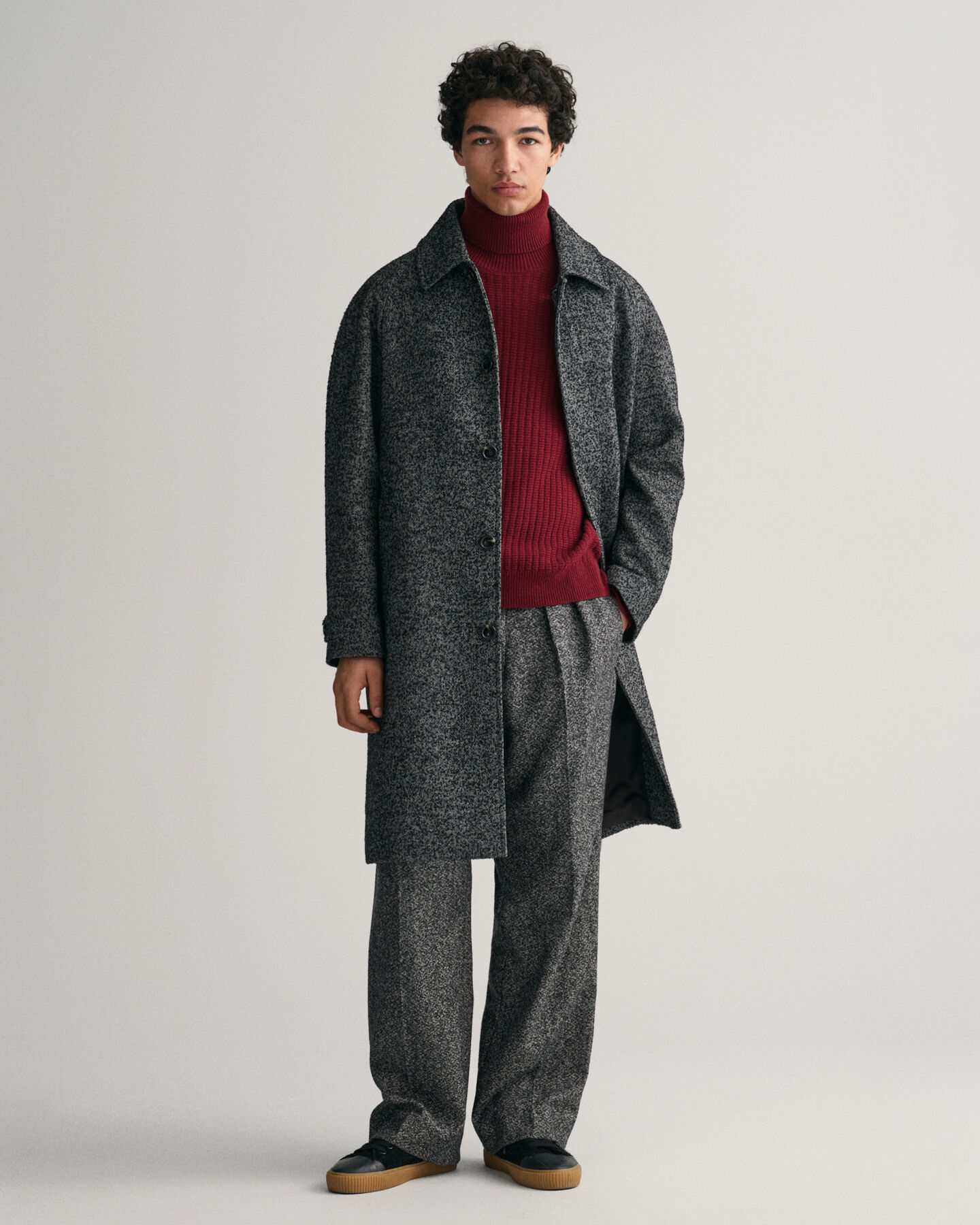 Strukturierter Rollkragenpullover