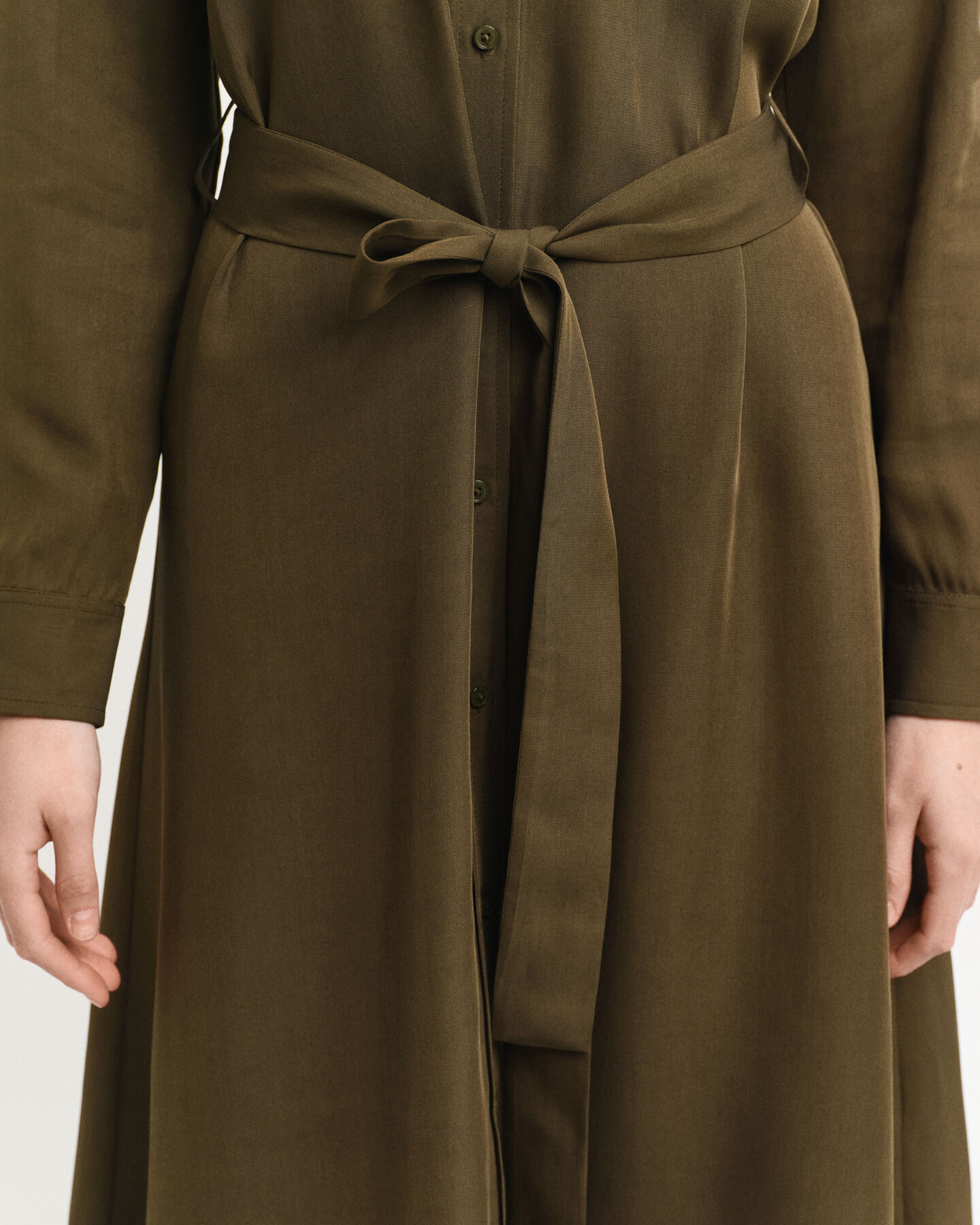 Hemdblusenkleid mit Tasche