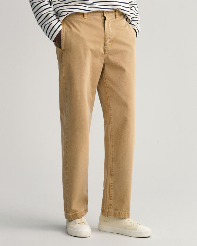 Straight Fit Twill Chinohose