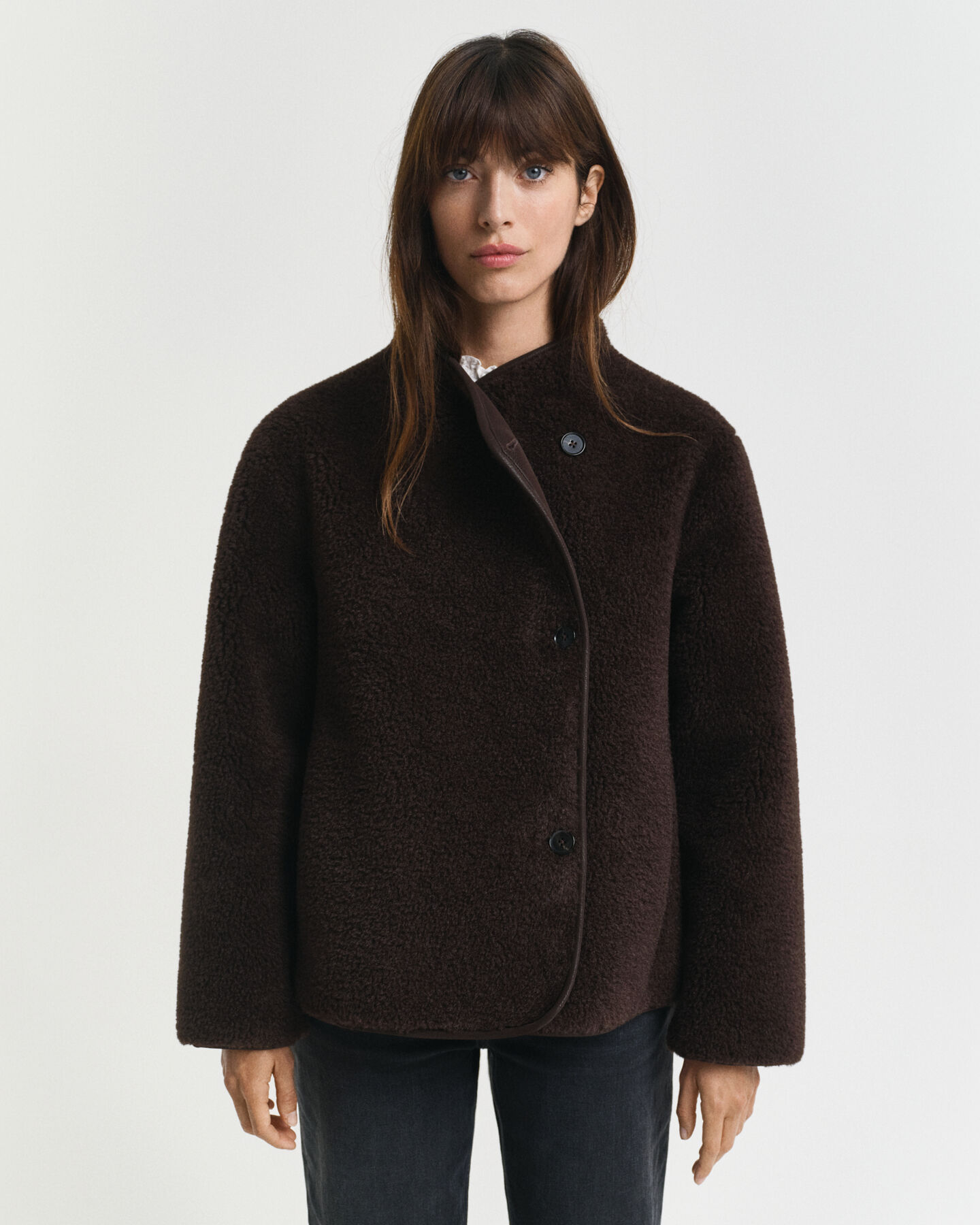 Jacke aus Shearling-Imitat