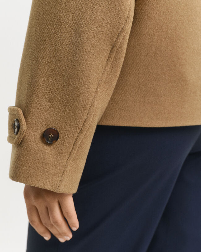 Kurzmantel aus Wollmischung