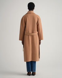 Handgen&auml;hter Mantel mit G&uuml;rtel