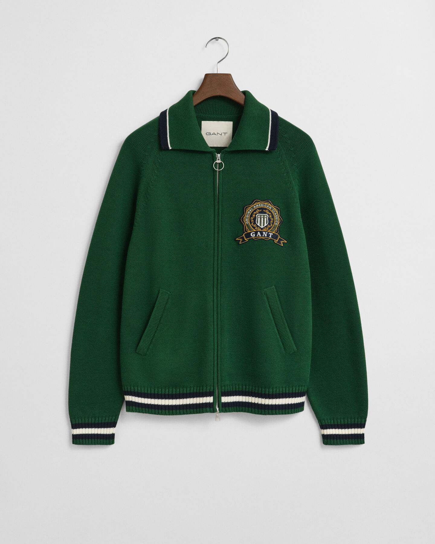 GANT 1949 Graphic Strickjacke mit Reißverschluss